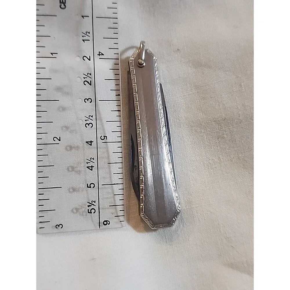 Vintage Elgin Pocket Watch Knife Pocket Knife Silver Knife In Case Elgin Lot